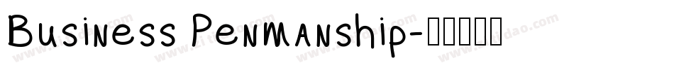 Business Penmanship字体转换